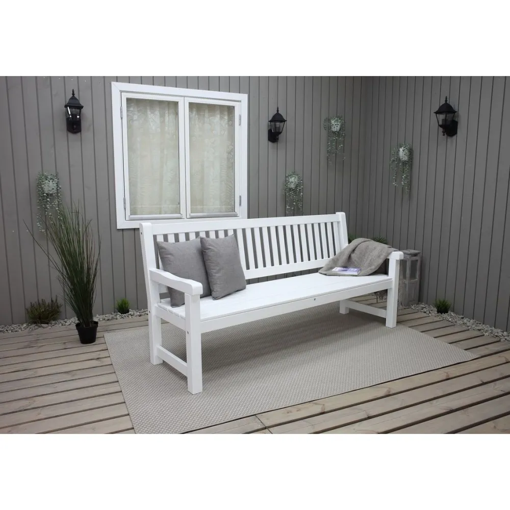 Outlet Baltic Garden Puutarhasohva Brooklyn 190cm mustaa