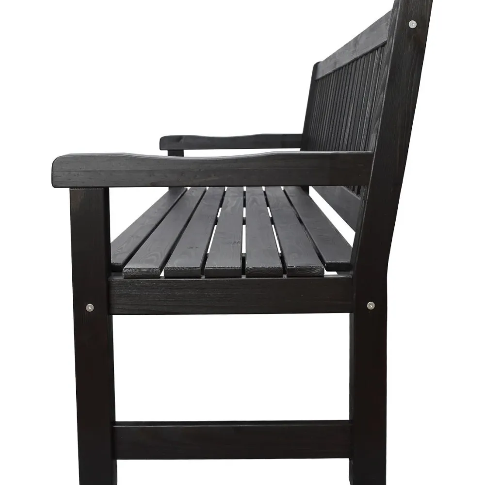 Outlet Baltic Garden Puutarhasohva Brooklyn 190cm mustaa