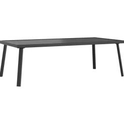 Sale FinePRICE Puutarhasohvapöytä antrasiitti 110x55x35 cm teräs