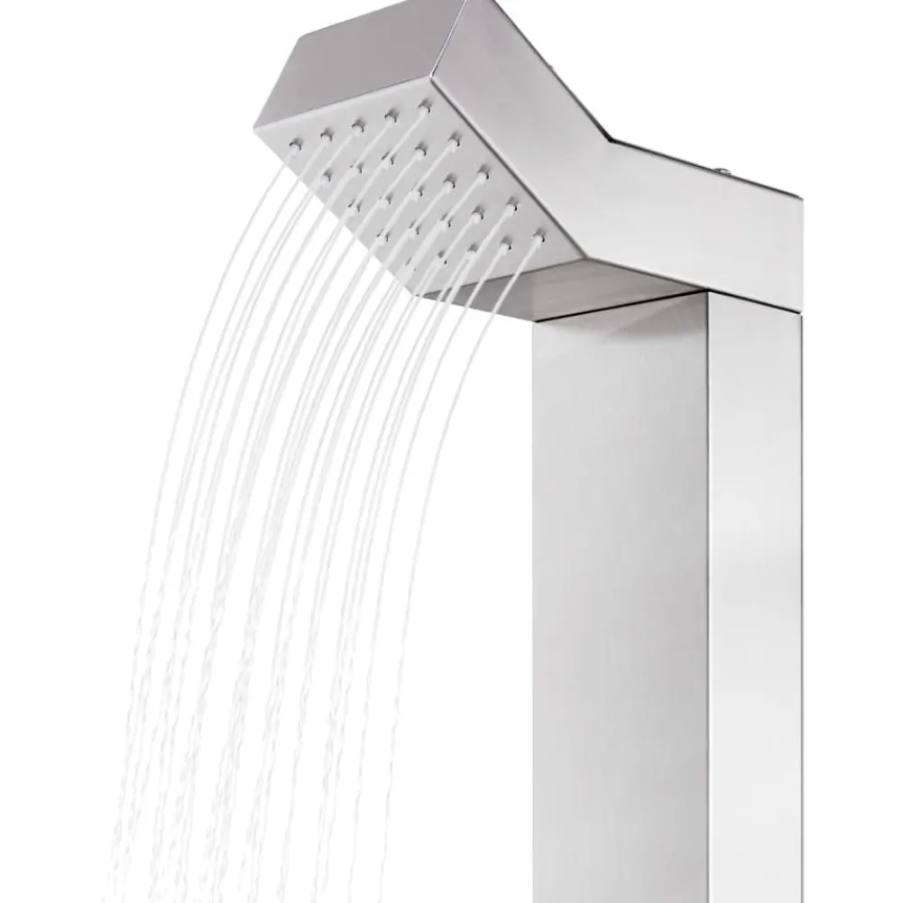 New FinePRICE Puutarhasuihku 220cm ruostumaton teräs