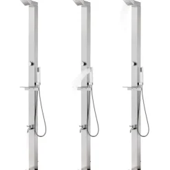 New FinePRICE Puutarhasuihku 220cm ruostumaton teräs