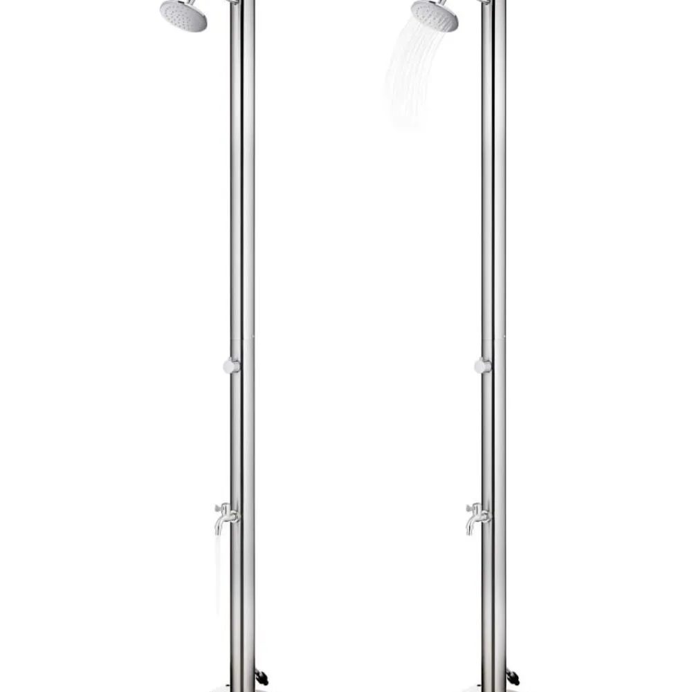 Sale FinePRICE Puutarhasuihku 215 cm ruostumaton teräs