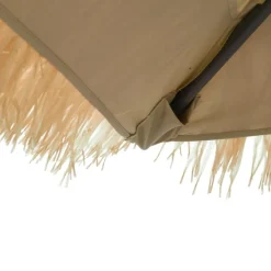 Sale FinePRICE Puutarhavarjo LED-valot ja terästanko ruskea 246x246x230 cm (05086)