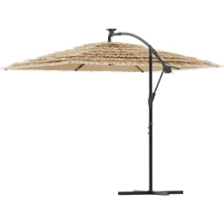 Sale FinePRICE Puutarhavarjo LED-valot ja terästanko ruskea 246x246x230 cm (05086)