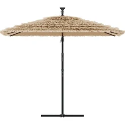 Sale FinePRICE Puutarhavarjo LED-valot ja terästanko ruskea 269x269x235 cm (05087)