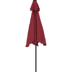 Online FinePRICE Puutarhavarjo terästanko viininpunainen 225x225x212 cm (05062)