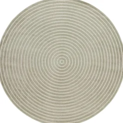 Clearance Benina Pyöreä matto Hawaii Circle, sisä- ja ulkokäyttöön, Ø200cm, pellava