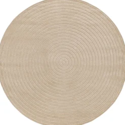 Clearance Benina Pyöreä matto Hawaii Circle, sisä- ja ulkokäyttöön, Ø200cm, pellava