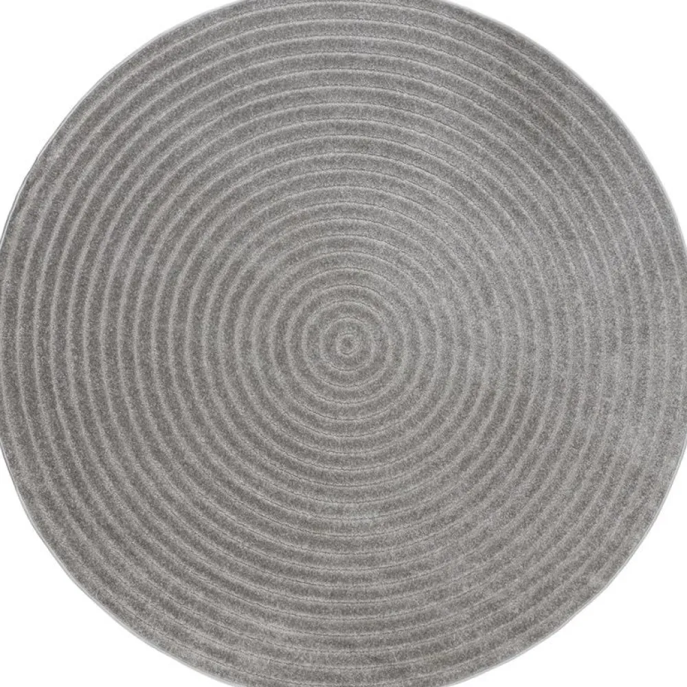 Clearance Benina Pyöreä matto Hawaii Circle, sisä- ja ulkokäyttöön, Ø200cm, pellava