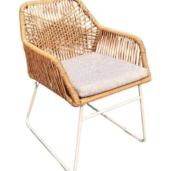 Online Baltic Garden Pyöreä ruokailuryhmä Palermo pöytä, Ø 130 cm, 4 kpl Seville-nojatuolia