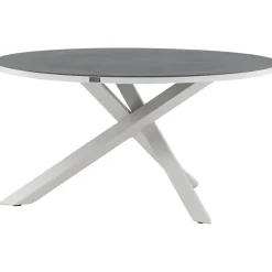 Clearance Venture Home Pyöreä ruokapöytä Copacabana 2, Ø140cm, harmaa/valkoinen