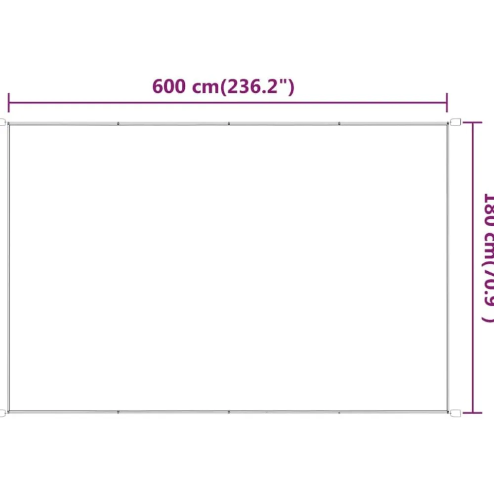 Discount FinePRICE Pystymarkiisi 60-180 x 600-1200cm, Oxford-kangas, eri kokoja ja värejä