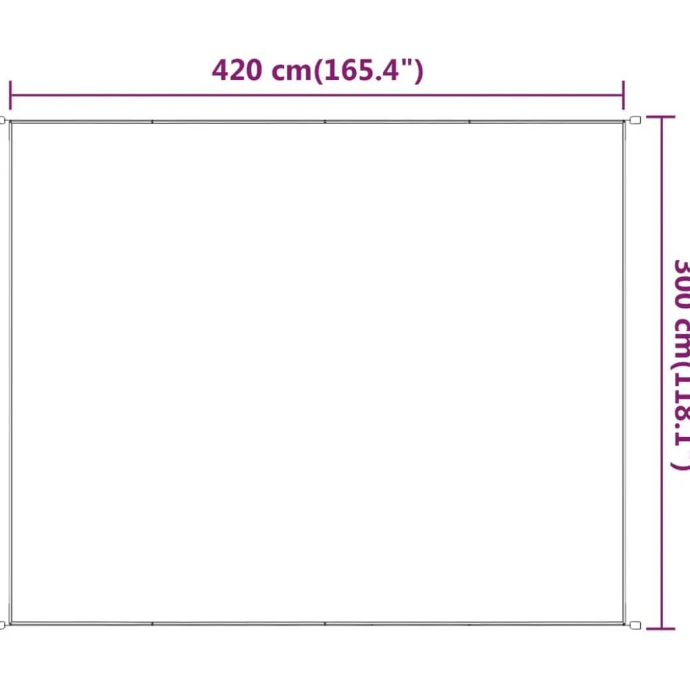 Sale FinePRICE Pystymarkiisi 60x270 cm Oxford-kangas sininen