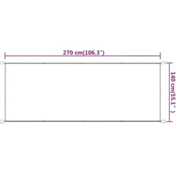 Sale FinePRICE Pystymarkiisi 60x270 cm Oxford-kangas sininen