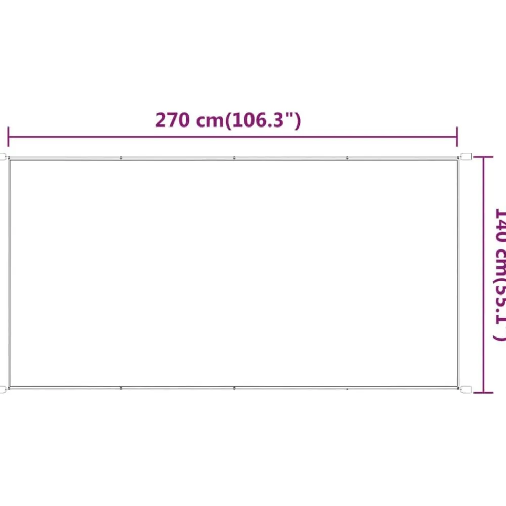 Sale FinePRICE Pystymarkiisi 60x270 cm Oxford-kangas sininen