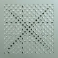 Online Home4you Pöytä MANGO 80x80xK75 cm, vihertävänharmaa muovi