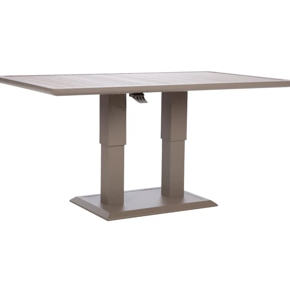 Outlet Home4you Pöytä MARENDA 150x90xK2-75 cm, harmahtava, beige