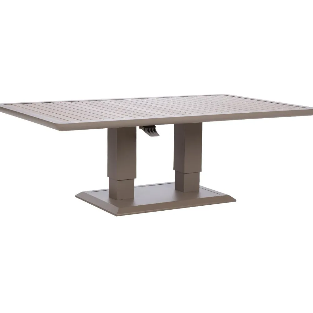 Outlet Home4you Pöytä MARENDA 150x90xK2-75 cm, harmahtava, beige