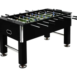Hot FinePRICE Pöytäjalkapallo, teräs, 60kg, 140x74.5x87.5cm, musta
