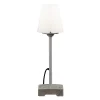 Konstsmide Pöytä-/lattiavalaisin Lucca 453-300 Ø 180x590 mm harmaa/opaali