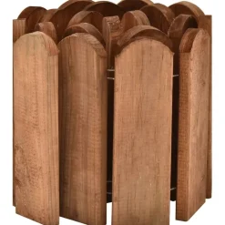 FinePRICE Raja-aitarulla ruskea 120cm kyllästetty mänty