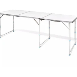 Best FinePRICE Retkipöytä 180x60cm, alumiini, korkeussäädettävä
