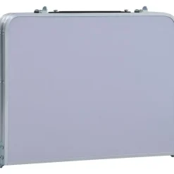 Clearance FinePRICE Retkipöytä 60x40cm, alumiini, valkoinen