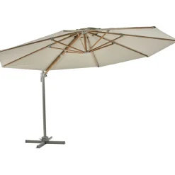 Sale Brafab Riippuva aurinkovarjo Luzzi, Ø350cm, khaki/vaaleanharmaa