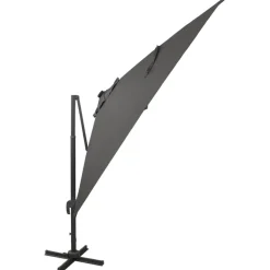 Clearance FinePRICE Riippuva aurinkovarjo 2 tangolla ja LED-valoilla 300 cm vihreä