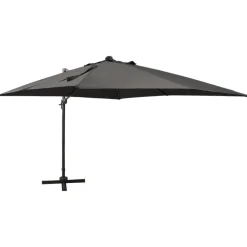 Clearance FinePRICE Riippuva aurinkovarjo 2 tangolla ja LED-valoilla 300 cm vihreä