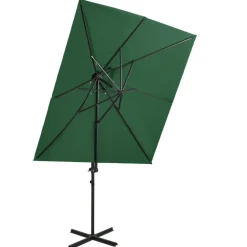 Discount FinePRICE Riippuva aurinkovarjo 2 tuplakatolla 250x250 cm taivaansininen