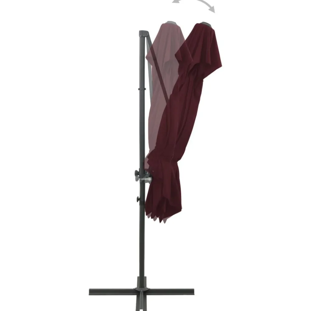 Discount FinePRICE Riippuva aurinkovarjo 2 tuplakatolla 250x250 cm taivaansininen
