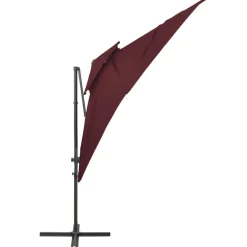 Discount FinePRICE Riippuva aurinkovarjo 2 tuplakatolla 250x250 cm taivaansininen
