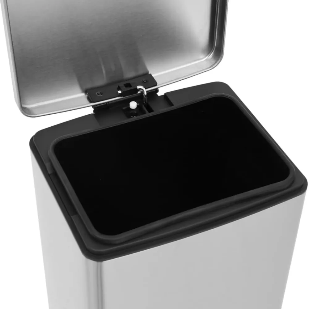 Sale FinePRICE Roskakori polkimella, 30l, ruostumaton teräs, eri värejä