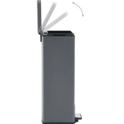Sale FinePRICE Roskakori polkimella, 30l, ruostumaton teräs, eri värejä