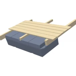 Best Rotomon Roto-ponttoni Mini 140 kg 140 l 120x25x50 cm