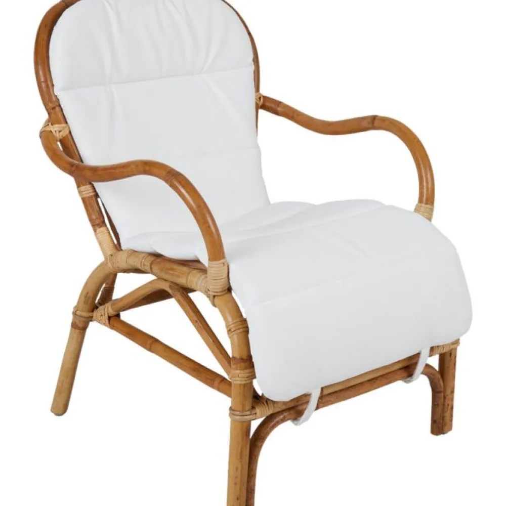 Online Brafab Rottinkituolin pehmuste Vallda, 68x45x68cm, valkoinen