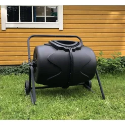 Pikkuvihreä Rumpukompostori 190 L musta