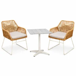 Baltic Garden Ruokailuryhmä Palermo pöytä, 70 cm, 2 kpl Seville tuolia