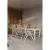 Clearance Venture Home Ruokailuryhmä , 200x90cm beige Giardini-pöytä + 4 beigeä Break-tuolia