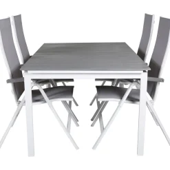 Clearance Venture Home Ruokailuryhmä , 160x100cm Levels-pöytä + 4 Albany-tuolia