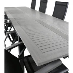 Outlet Venture Home Ruokailuryhmä , 224x100cm Albany-pöytä + 8 Albany- tuolia