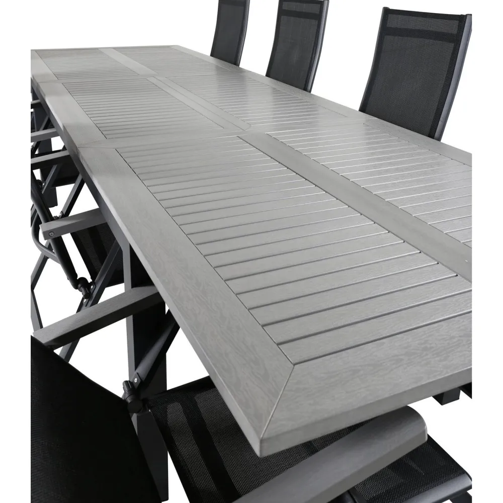 Outlet Venture Home Ruokailuryhmä , 224x100cm Albany-pöytä + 8 Albany- tuolia