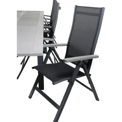 Outlet Venture Home Ruokailuryhmä , 224x100cm Albany-pöytä + 8 Albany- tuolia