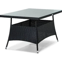 Discount Comfort Garden Ruokapöytä Thor 140cm 4-istuttava musta