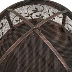 Clearance FinePRICE Rustiikkinen tulimalja ja hiilihanko 67,5 cm xxl teräs