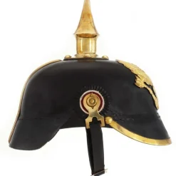 Best FinePRICE Saksan preussilainen kypärä antiikki kopio musta teräs