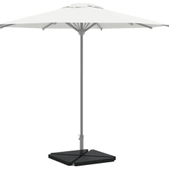 Discount FinePRICE Sateenvarjo painolevyt 4 kpl musta graniitti kolmiomainen 14 kg (18587)