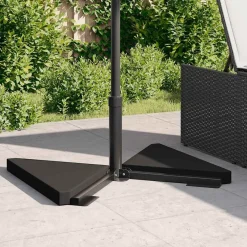 Discount FinePRICE Sateenvarjo painolevyt 2 kpl musta graniitti kolmiomainen 14 kg (00003)