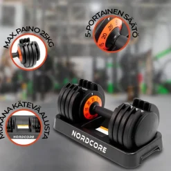 Discount Nordcore Säädettävä käsipaino Core 25kg
